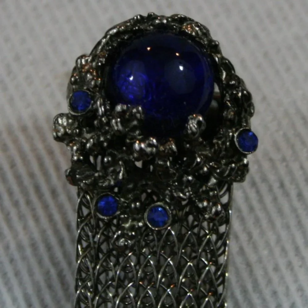 Rare Vintage 40's Carriage House "CARRIBANDS" Silver Cuff Links in original box - Picture 5 of 12